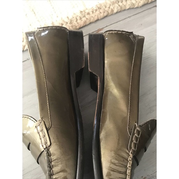 Cole Haan Soft Gold Patent Leather Penny Loafer Mens Sz 11 D29538 - Picture 10 of 12